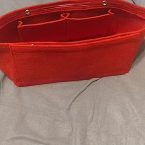Red purse organizer
